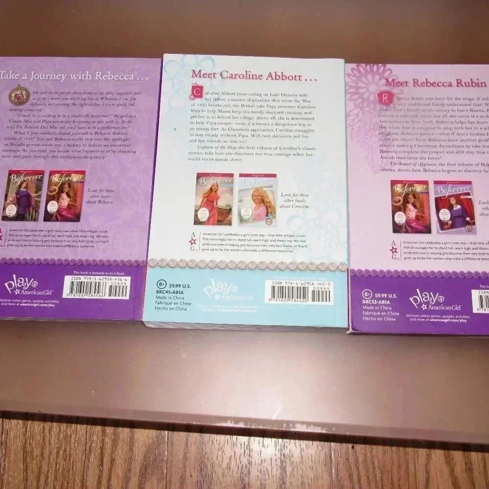 American Girl Doll (3) Books BEFOREVER Series~Sound of Applause,Captain of Ship+